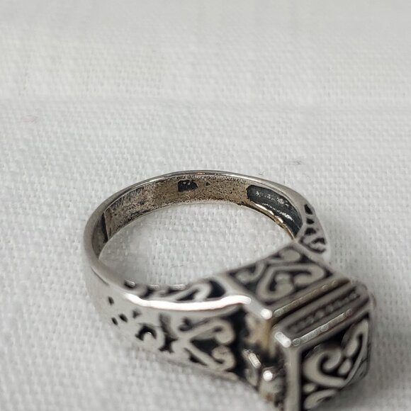 Prayer Ring Trinket Ring Mustard Seed Ring Silver 925 Sz 11mm US 6 - Picture 2 of 8